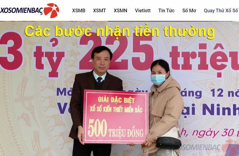 Các bước nhận tiền thưởng