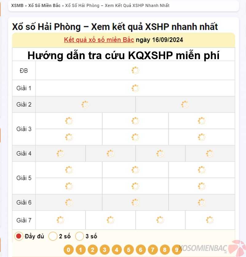 Hướng dẫn tra cứu KQXSHP miễn phí trên mạng