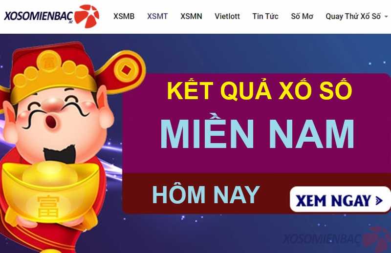 Kết quả xổ số miền Nam hôm nay