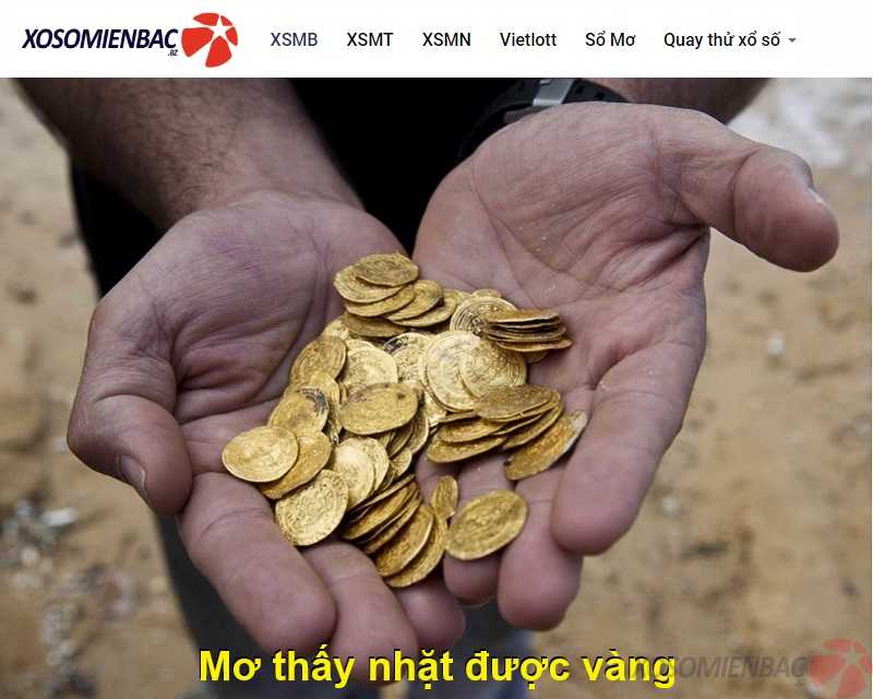 Mơ thấy nhặt được vàng