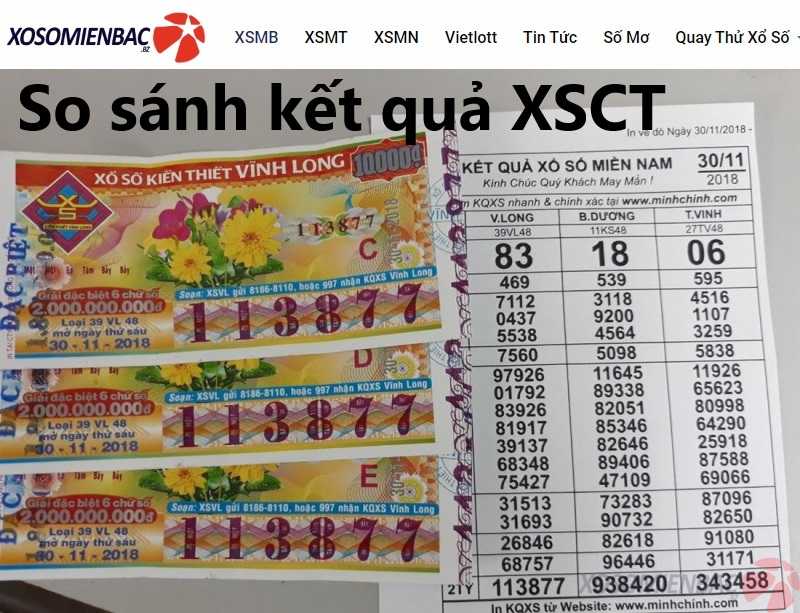 So sánh kết quả XSCT