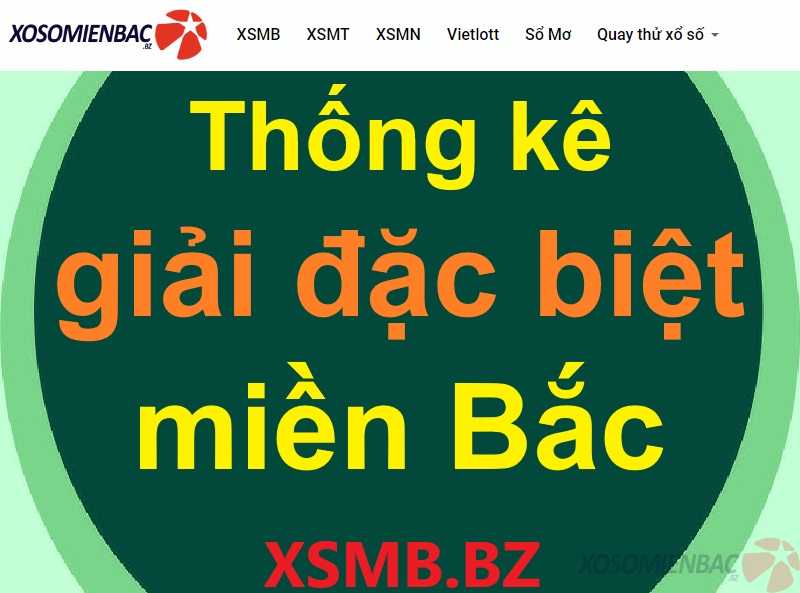 Thống kê giải đặc biệt miền Bắc