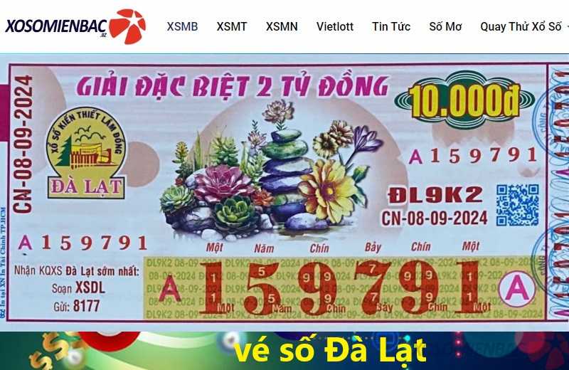 vé số Đà Lạt